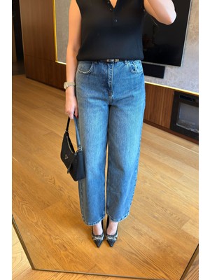 Magarde Tasarım Balon Jean- Mavi