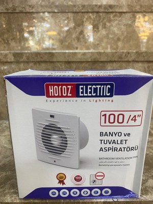 Horoz 100 Lük 10CM Banyo-Wc ve Mutfak Aspiratörü Havalandırma Fanı 12W 15,8 cm