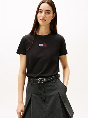 Tommy Hilfiger Kadın Siyah S/s Tişört