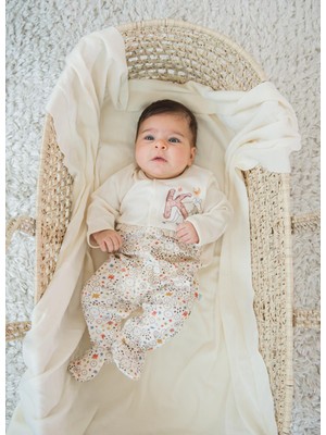 Kitikate Organik Mutlu Kanguru Patikli Tulum Natural