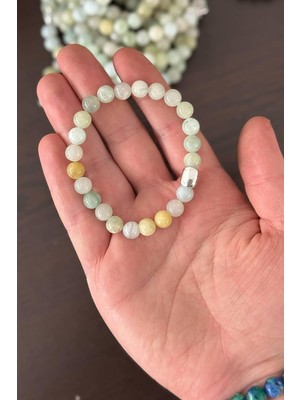 Tesbihkenti 8 mm Kuvars Akik Taşı Bileklik