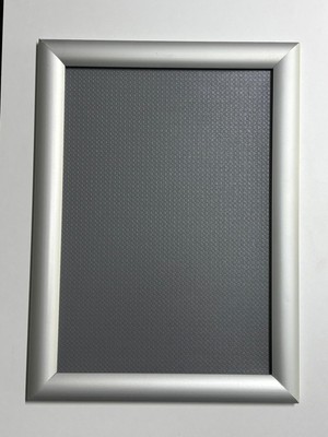 Atlantik Mobilya A4 (21X30) Gri Alüminyum Çerçeve Açılır Kapanır Gönye Köşe 25MM (10 Adet)