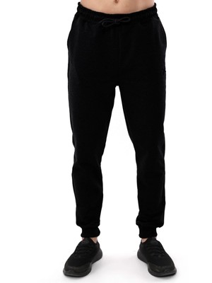 Raru Ribanalı Sweat Pantolon Sentus Siyah