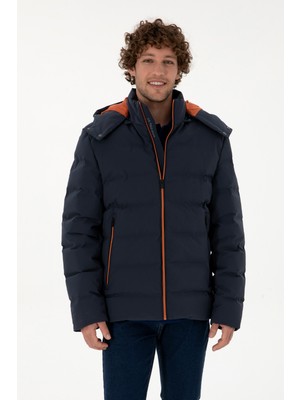 U.s. Polo Assn. Erkek Lacivert Mont 50312003-VR033 Trend Düz Yaka Tek Cepli Günlük Kullanım