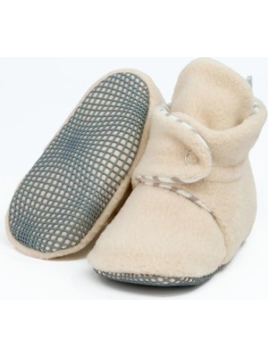 Ella Bonna Polar Bebek Pandufu, Kaydırmaz Taban, Organik Pamuk Astarlı, Ilk Adım Ev Patiği