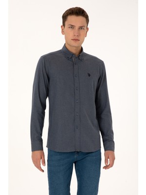 U.S. Polo Assn. Erkek Açık Lacivert Uzun Kollu Gömlek 50308554-VR059