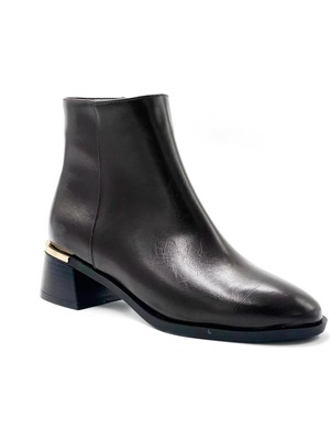 Kindep Lae Fermuarlı Günlük Kadın Bot Kahve