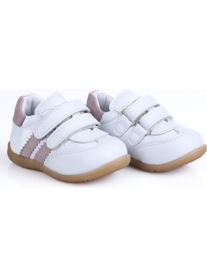 Perlina 5098 Ilk Adım Spor Ayakkabı Beyaz-Pudra - 20