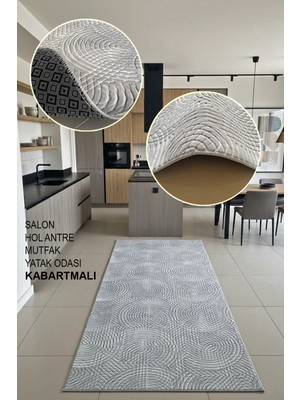 Polaris Halı Kaymaz Taban, Kesme Yolluk Halı, Kabartmalı, Salon, Mutfak, Antre, Koridor,yatak Odası Halısı, 7054
