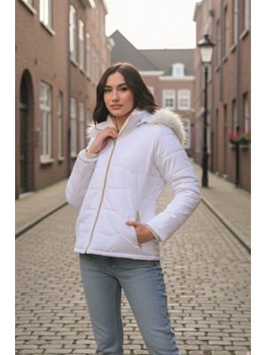 Barbora Günlük Kürklü Şişme Kadın Mont