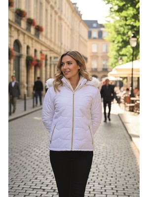 Barbora Günlük Kürklü Şişme Kadın Mont