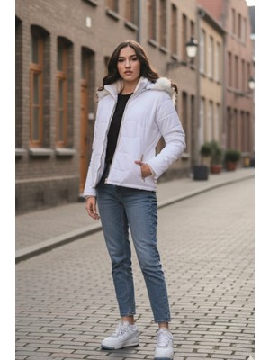 Barbora Günlük Kürklü Şişme Kadın Mont
