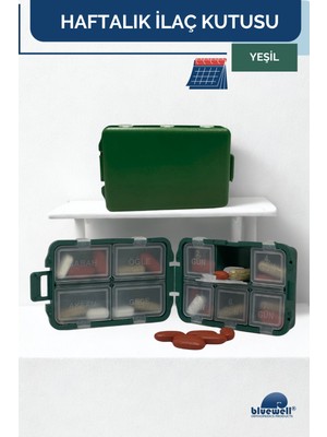 Haftalık Taşınabilir Ilaç Saklama Kutusu 10 Bölmeli Taşınabilir 7 Günlük Seyahat Hap Vitamin Saklama Düzenleyici Kitlenir Kapak Organizer