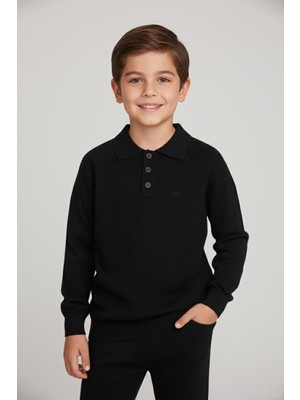 Mutlu Kids Polo Yaka Erkek Triko