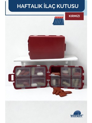 Haftalık Taşınabilir Ilaç Saklama Kutusu 10 Bölmeli Taşınabilir 7 Günlük Seyahat Hap Vitamin Saklama Düzenleyici Kitlenir Kapak Organizer