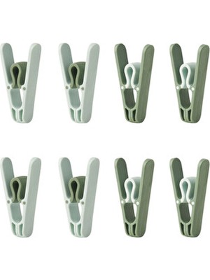 IKEA Slıbb Mandal Seti 8 Parça Renkli Plastik Malzemeden Üretilmiş Dayanıklı Mandallar