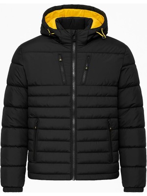 Classics Men Slim Fit Erkek Kapşonlu Şişme Mont - 7454