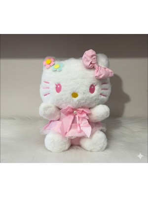 NB Market Pembe Renk Hellokitty Peluş Oyuncak Yumuş 30CM Hediyelik Peluş