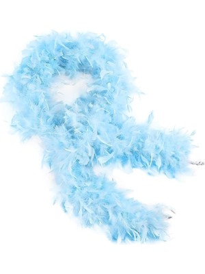 LTG Nova Açık Renk Kabarık Kalın Otriş Boa Tüy 6 cm Genişlik 180-200 cm Uzunluk