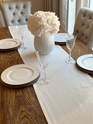 Decamor Home Pamuklu Leke Tutmaz Ekru Uzun Runner Runner