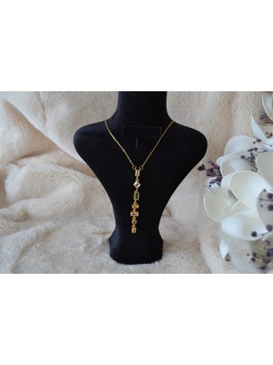 Stainless Steel Paslanmaz Çelik Tasarım Renkli Y Kolye