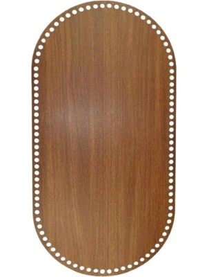 35×25 cm Mini Puset Tabanı – Delikli Ahşap Görünümlü Örgü Tabanı