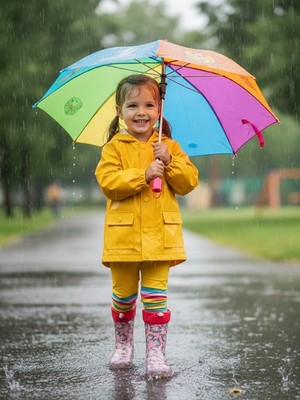 Ayz Unisex Unicorn Desenli Kız Çocuk Plastik Yağmur Çizmesi Bot