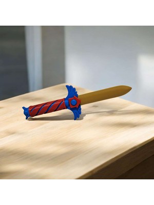 cizge3d Kalamar Temalı Renkli Dekoratif Bıçak | 3D Baskı Aksesuar