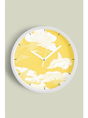 JHAAR Modern Tasarım Duvar Saati - 25cm - Önü Camlı Beyaz Kasa