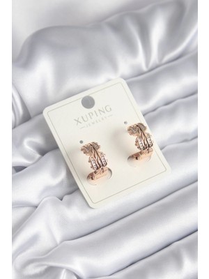 Shopwe Xuping Model Zirkon Taşlı Halka Kadın Küpe