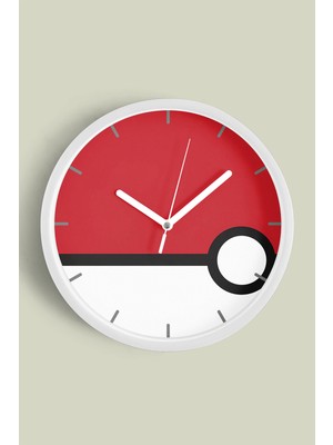 JHAAR Modern Tasarım Duvar Saati - 25cm - Önü Camlı Beyaz Kasa