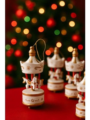 Leylooks Beyaz 6'lı Atlı Karınca Hediyelik