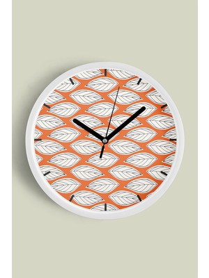 JHAAR Modern Duvar Saati - 25cm - Önü Camlı Beyaz Kasa