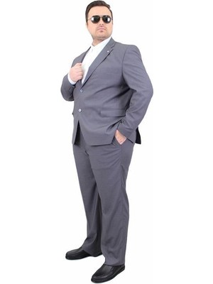 Starbattal Erkek Büyük Beden 6 Drop Takım Elbise Parıs 071010 Fume