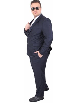 Starbattal Erkek Büyük Beden 6 Drop Takım Elbise Parıs 071010 Lacıvert