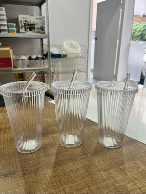 Pipetli Bardak | Kapaklı Sunum Bardağı