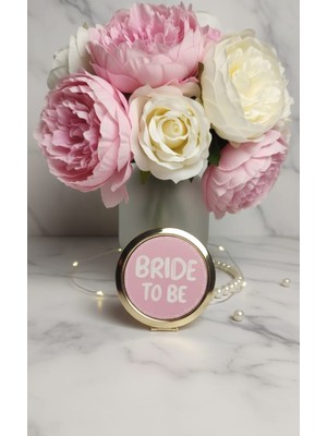 "bride To Be " Makyaj Aynası –pembe Gelin Nedime Hediyesi | Kına & Bekarlığa Veda Partisi Hatırası