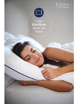 Climate %100 Pamuk Dış Kumaş Nano Jel Yastık Otel Yastığı 50*70 cm 1200 Gram