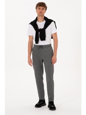 U.S. Polo Assn. Erkek Antrasit Melanj Şardonlu Eşofman Altı 50313761-VR081