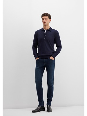 Mavi James Lux Black Puslu Koyu Mavi Jean Pantolon 0042490825