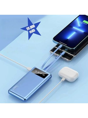 Kendinden Kablolu 20.000 Mah Powerbank