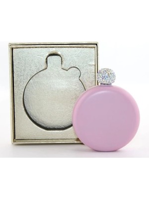 Paslanmaz Çelik Matara 5 Oz Pembe