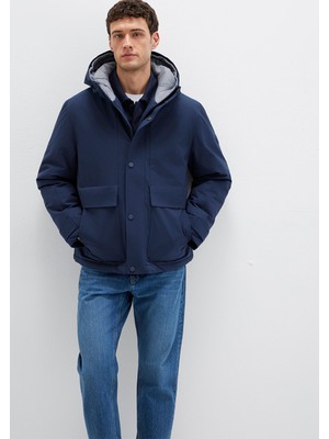 Mavi Kapüşonlu Lacivert Mont 0110667-80872