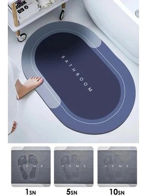 Aspata Store Buğz Süper Su Emici Kaymaz Tabanlı Paspas