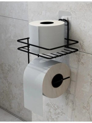 Aspata Store Buğz Pratik Yapışkanlı Metal Tuvalet Kağıdı Tutucu
