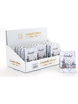 Taşlı Istanbul Tasarımı El Aynası Ince Model 13