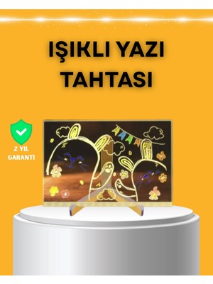 Masaüstü ve Duvara Monte Edilebilir LED Işıklı Yazı Panosu