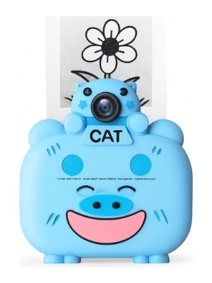 VeraGlobe Buğz Kameralı Fotoğraf Yazıcısı Mavi Renk