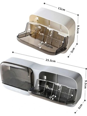 VeraGlobe Buğz 2'li Kapaklı Sabunluk