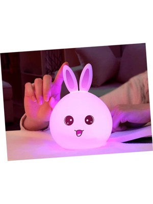 VeraGlobe Buğz Sevimli Tavşan Tasarımlı Gece Lambası